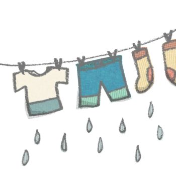 梅雨の洗濯
